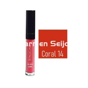 Stage Line Labial Líquido X-Fix Lips Coral Nº 14 - Imagen 1
