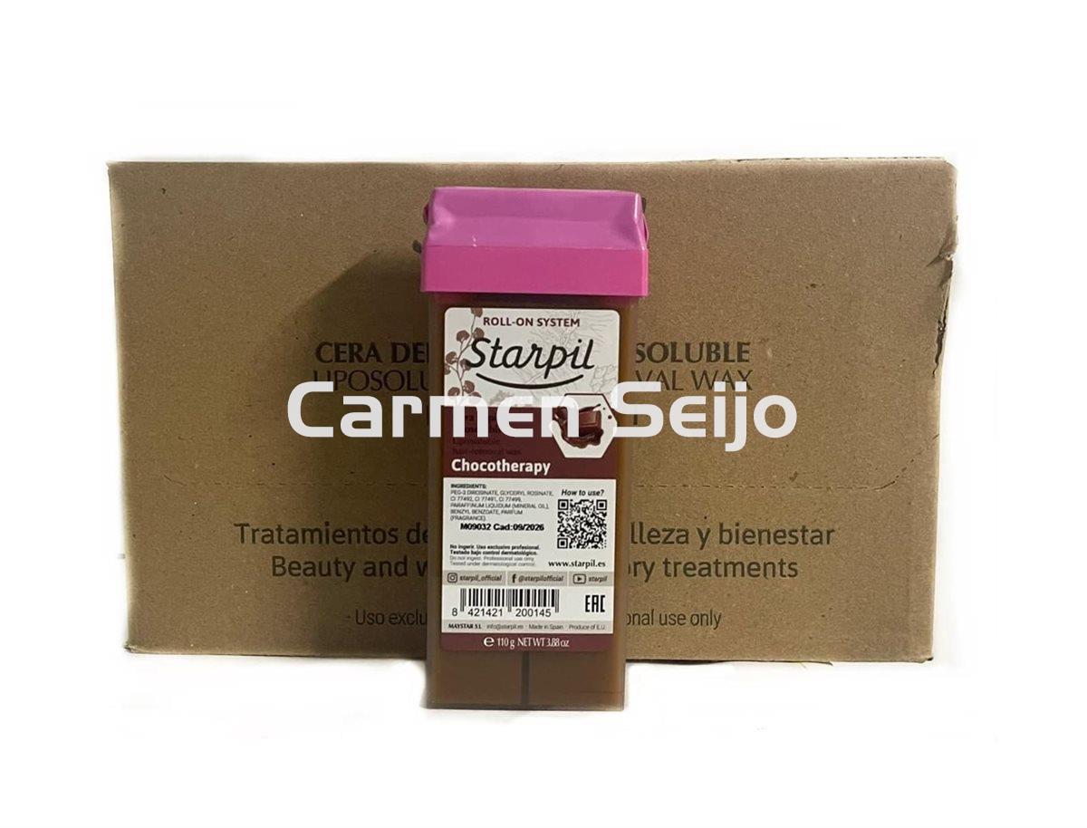 Starpil Caja de Cera Roll On Universal Chocolate Chocolatherapy - Imagen 2