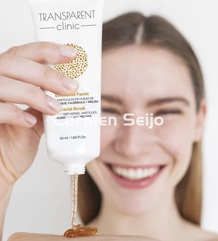 Transparent Clinic  Exfoliante Facial con Hueso de Albaricoque - Imagen 2