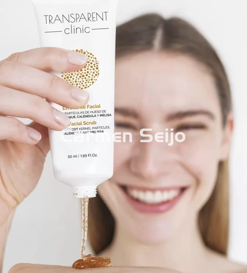 Transparent Clinic  Exfoliante Facial con Hueso de Albaricoque - Imagen 2