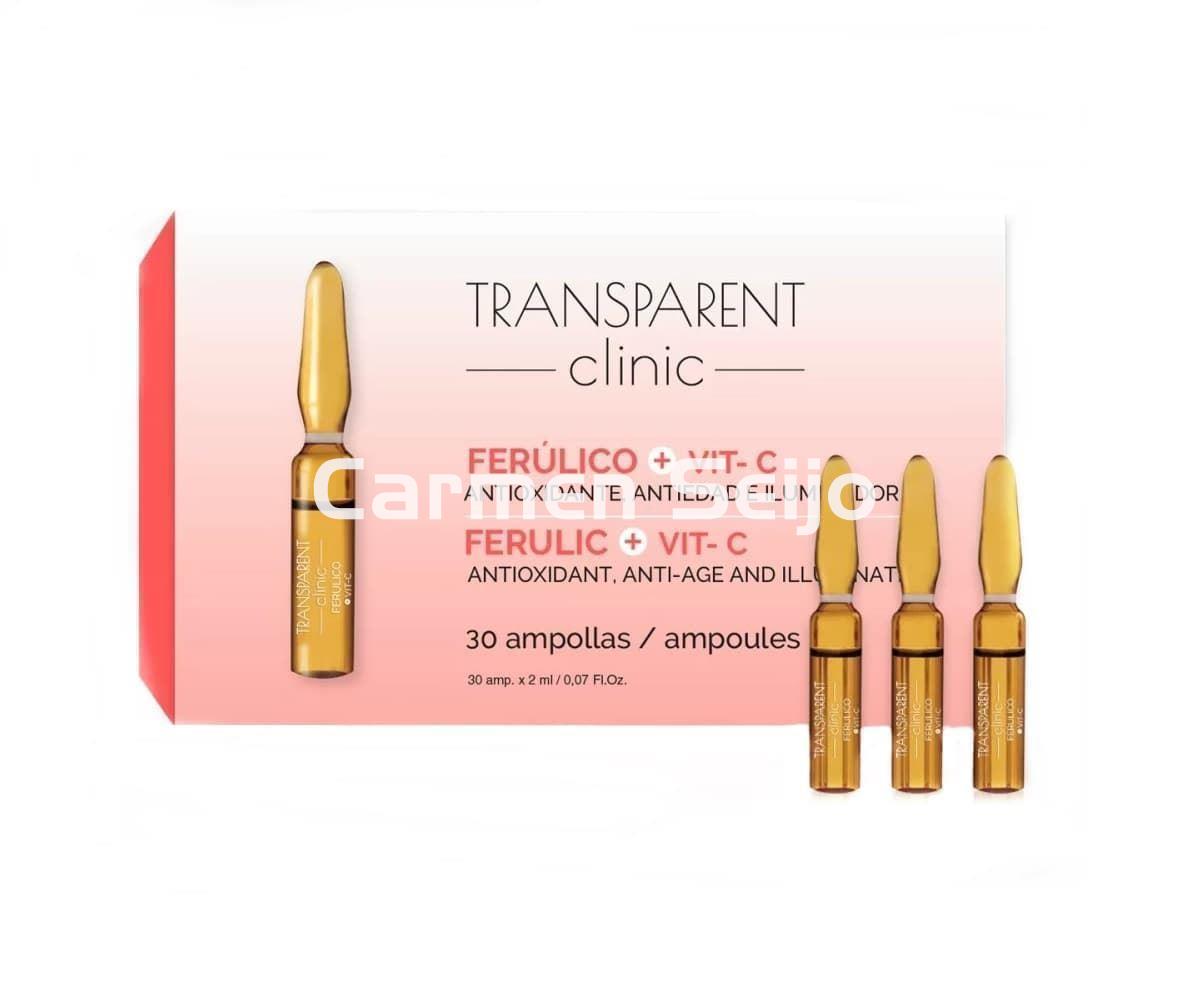 Transparent Clinic Ferúlico + Vitamina C 30 ampollas - Imagen 1