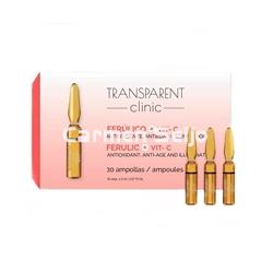 Transparent Clinic Ferúlico + Vitamina C 30 ampollas - Imagen 1