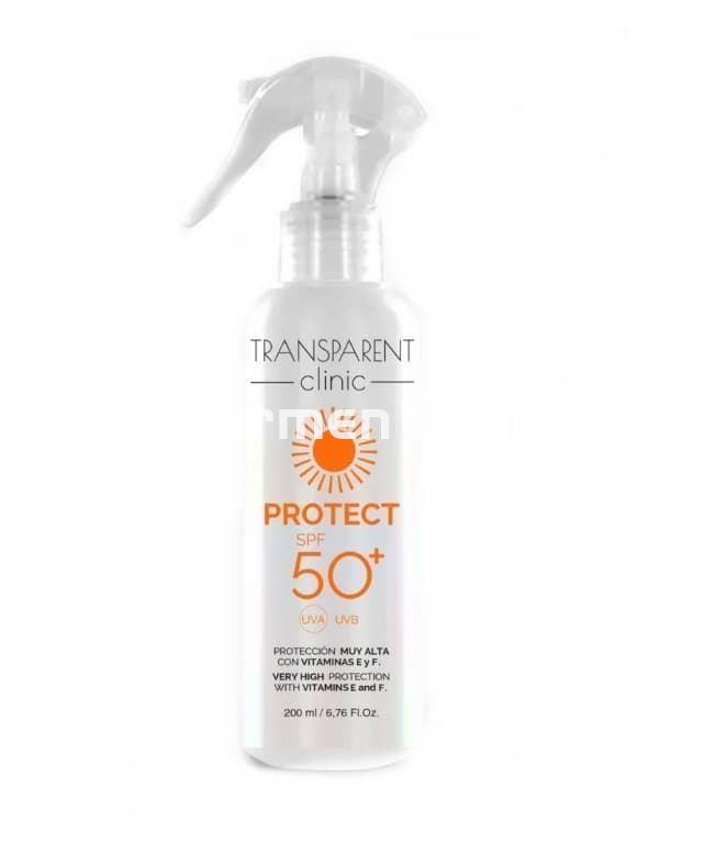 Transparent Clinic Protector Solar Corporal en Spray SPF 50+ - Imagen 1