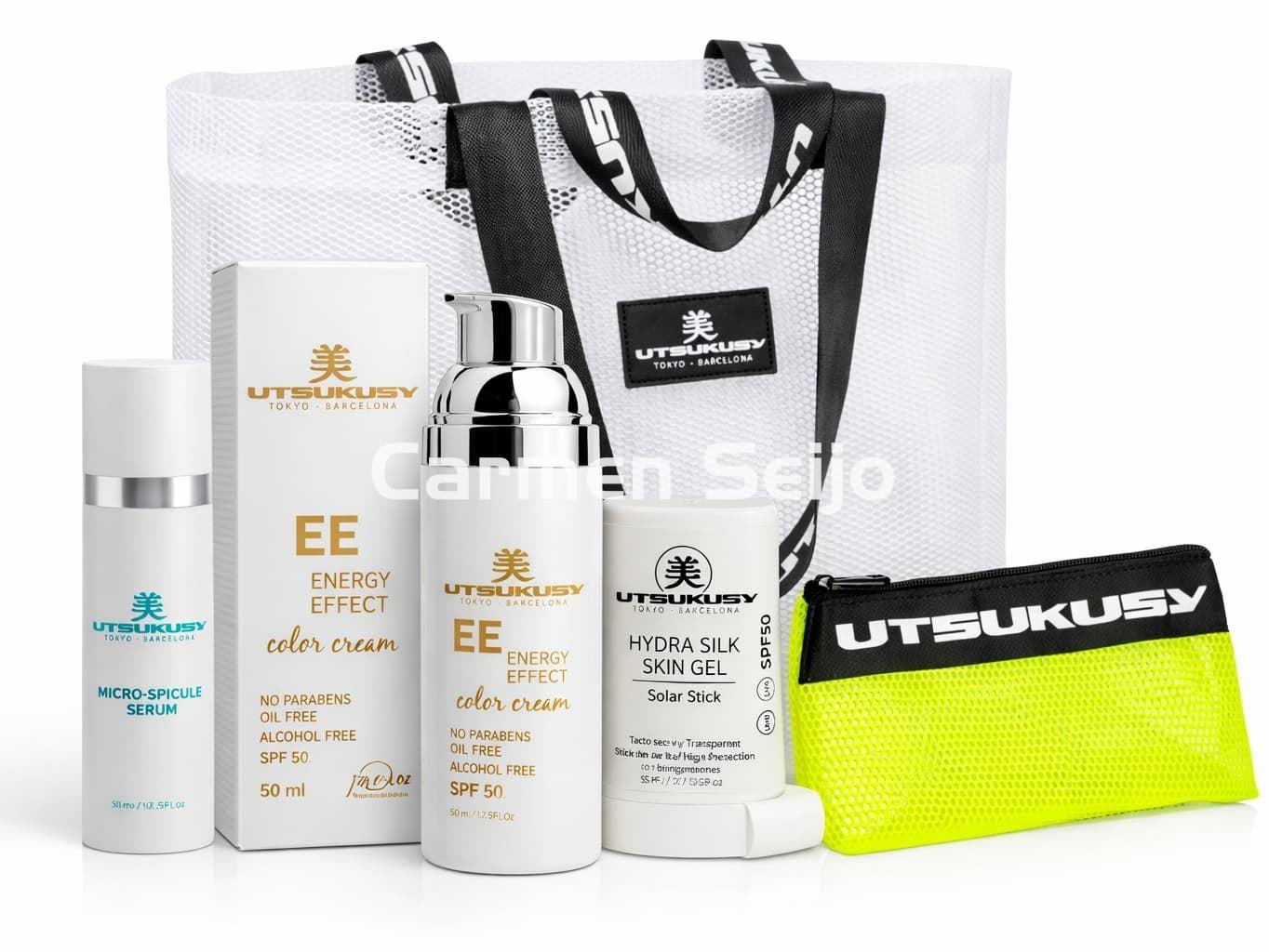 Utsukusy Pack Sunskin Facial Color EE Cream SPF 50 - Imagen 1