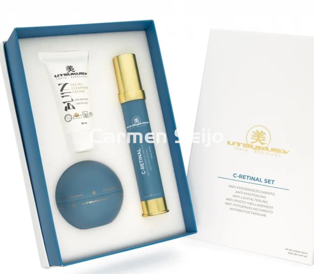 Utsukusy Set C-Retinal Antiedad Crema, Sérum y Crema Limpiadora Bijin - Imagen 1
