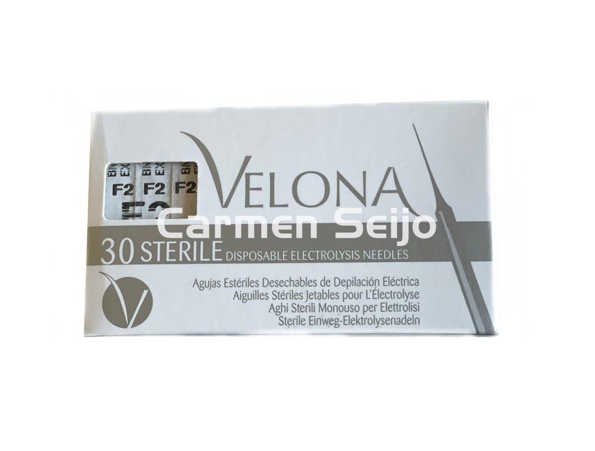 Velona Aguja Desechable Depilación Eléctrica de Acero F2 - Imagen 1